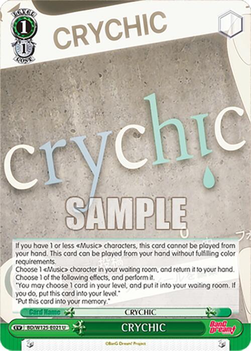 CRYCHIC - BD/W125-E021 U - Uncommon 1