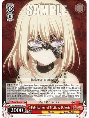 Fabrication of Fiction, Doloris - BD/W125-E034 R - Rare