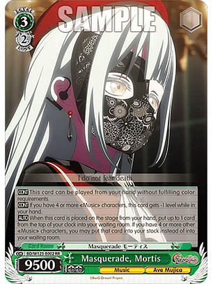 Masquerade, Mortis - BD/W125-E002 RR - Double Rare 