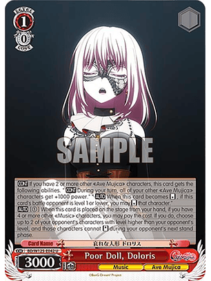 Poor Doll, Doloris - BD/W125-E042 U - Uncommon