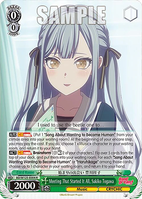 Meeting That Started It All, Sakiko Togawa - BD/W125-E004 R - Rare