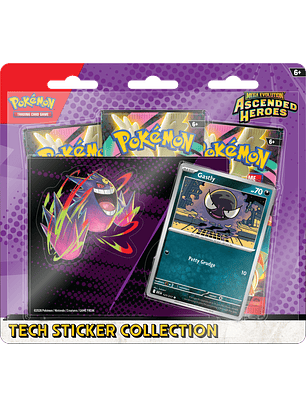 Pokemon TCG: Mega Evolution - Ascended Heroes Tech Sticker Collection - Gastly