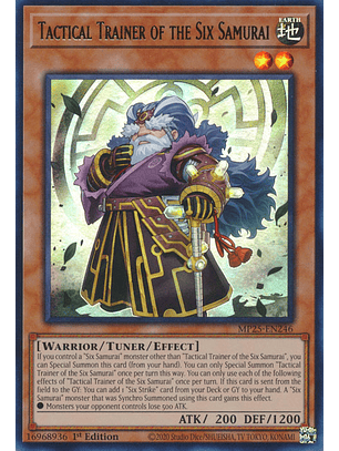 Tactical Trainer of the Six Samurai - MP25-EN246 - Ultra Rare