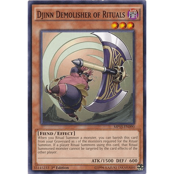 Djinn Demolisher of Rituals - MP15-EN090 - Common