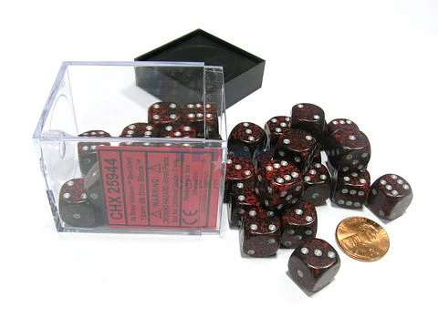 Dado CHESSEX SPECKLED SILVER VOLCANO 12MM D6 (Pieza)