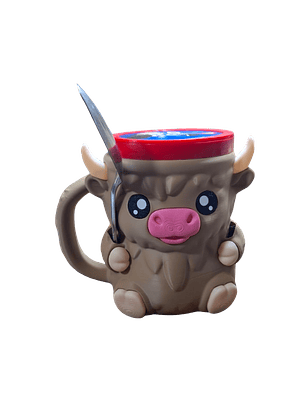 Vaca Highland Porta Helado o Maruchan