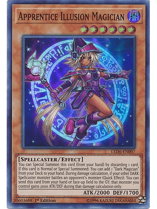 Apprentice Illusion Magician - LED6-EN007 - Super Rare 