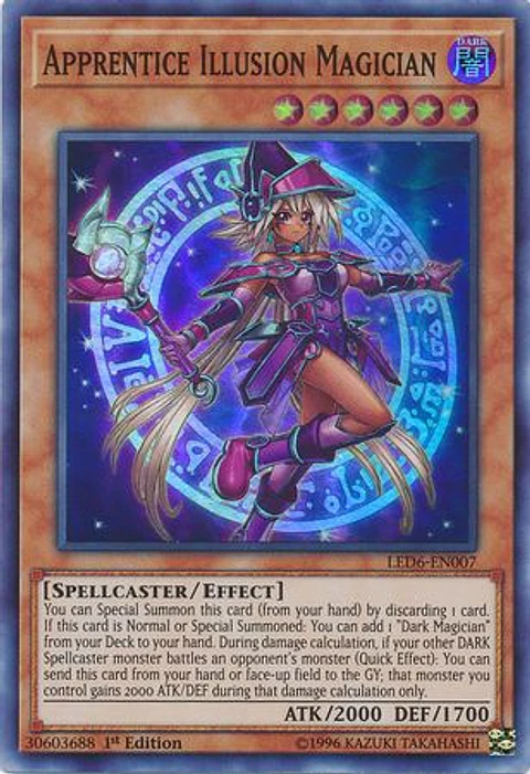 Apprentice Illusion Magician - LED6-EN007 - Super Rare 