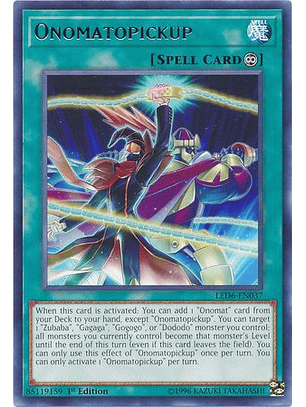 Onomatopickup - LED6-EN037 - Rare