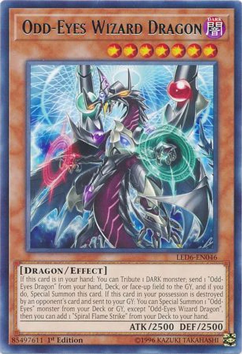 Odd-Eyes Wizard Dragon - LED6-EN046 - Rare