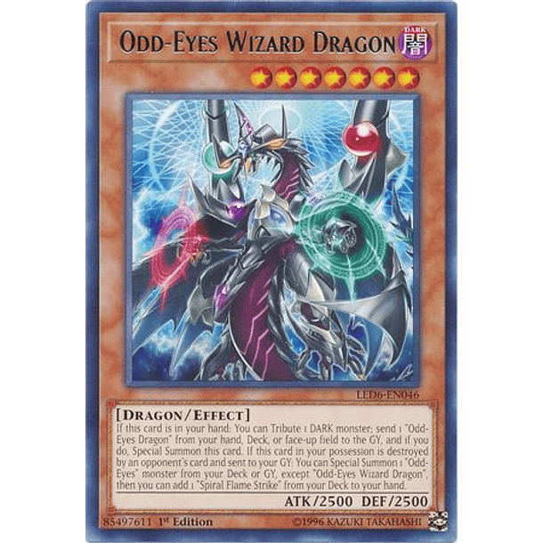 Odd-Eyes Wizard Dragon - LED6-EN046 - Rare