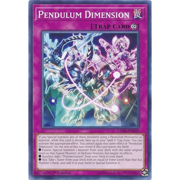Pendulum Dimension - LED6-EN049 - Common 