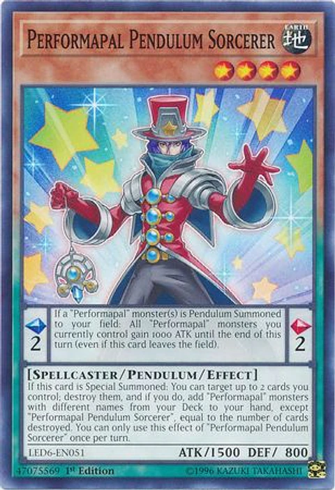 Performapal Pendulum Sorcerer - LED6-EN051 - Common