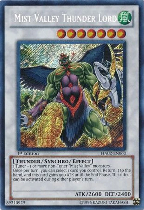 Mist Valley Thunder Lord - HA02-EN060 - Secret Rare