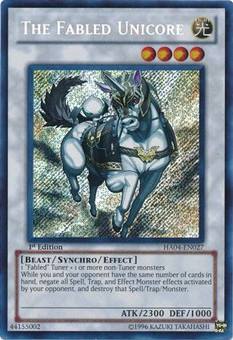 The Fabled Unicore - HA04-EN027 - Secret Rare