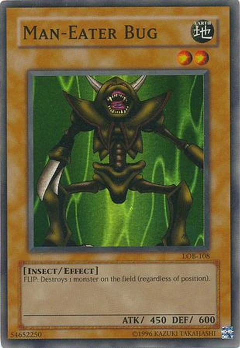 Man-Eater Bug - LOB-108 - Super Rare 