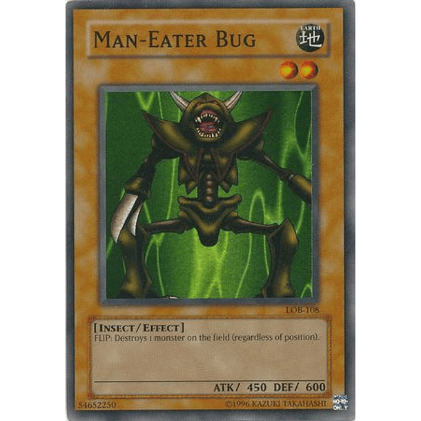 Man-Eater Bug - LOB-108 - Super Rare Unlimited