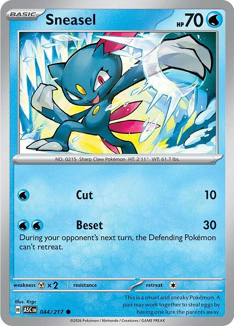 Sneasel - 044/217 - ASC 