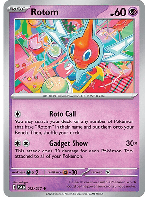 Rotom - 092/217 - ASC
