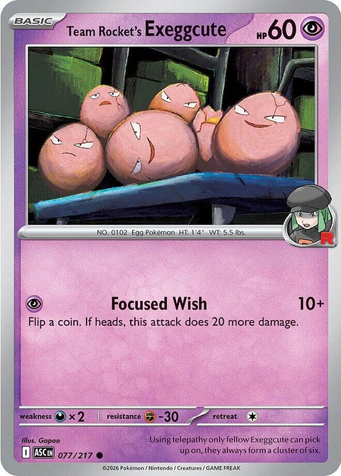 Team Rocket's exeggcute - 077/217 - ASC
