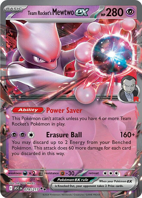 Team Rocket's Mewtwo ex - 079/217 - ASC