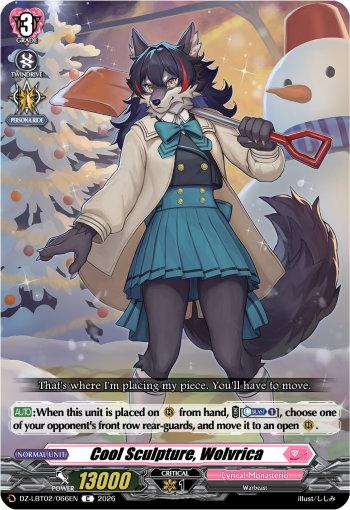 Cool Sculpture, Wolvrica - DZ-LBT02/066EN - Common  1