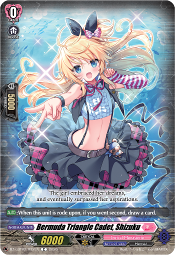 Bermuda Triangle Cadet, Shizuku - DZ-LBT02/092EN - Common   1