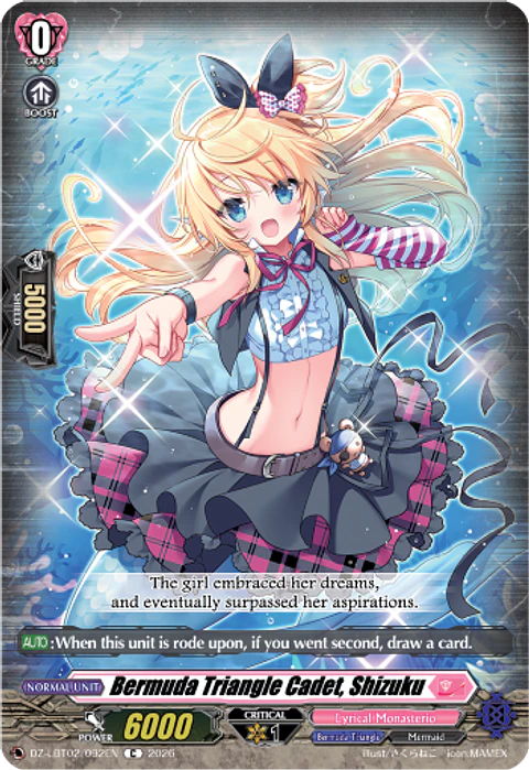 Bermuda Triangle Cadet, Shizuku - DZ-LBT02/092EN - Common  