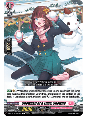 Snowball of a Time, Snowlia - DZ-LBT02/083EN - Common 