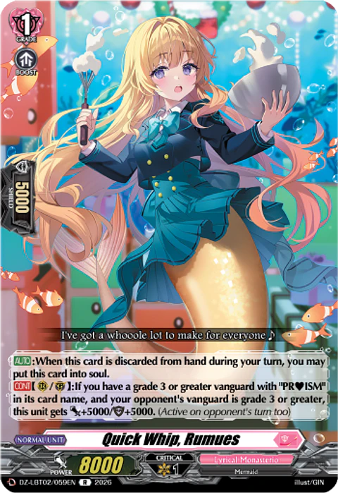 Quick Whip, Rumues - DZ-LBT02/059EN - Rare