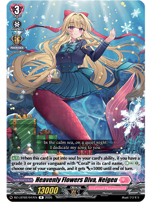 Heavenly Flowers Diva, Neigeu - DZ-LBT02/047EN - Rare