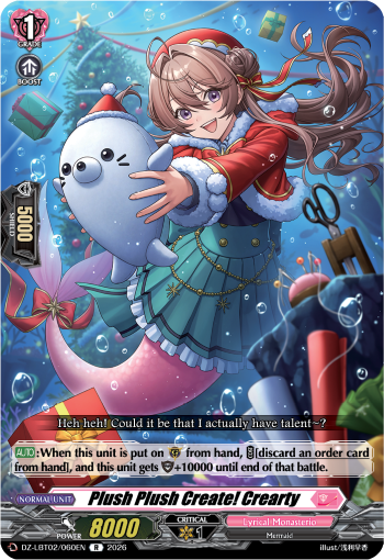 Plush Plush Create! Crearty - DZ-LBT02/060EN - Rare 1