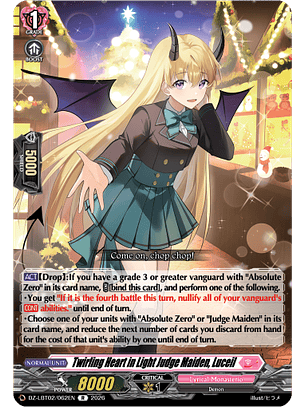 Twirling Heart in Light Judge Maiden, Luceil - DZ-LBT02/062EN - Rare