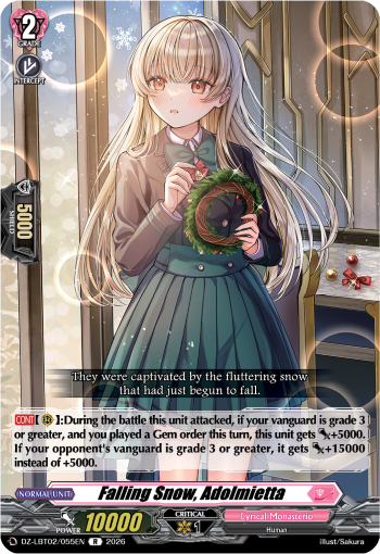 Falling Snow, Adolmietta - DZ-LBT02/055EN - Rare 1