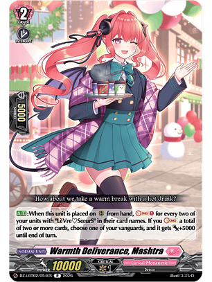 Warmth Deliverance, Mashtra - DZ-LBT02/054EN - Rare