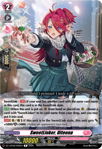 SweetLinker, Uiteena - DZ-LBT02/052EN - Rare 1