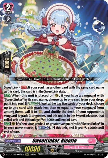 SweetLinker, Ricorie - DZ-LBT02/009EN - RRR 1