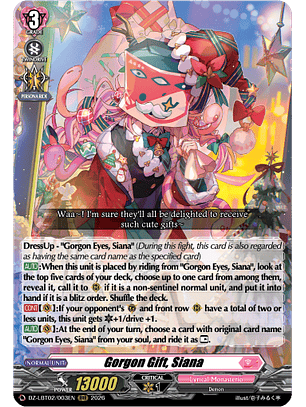 Gorgon Gift, Siana - DZ-LBT02/003EN - RRR