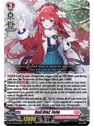 RaiZ:BlaZ, Folia - DZ-LBT02/006EN - RRR