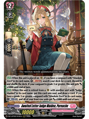 Awaited Letter Judge Maiden, Pureuche - DZ-LBT02/012EN - RRR