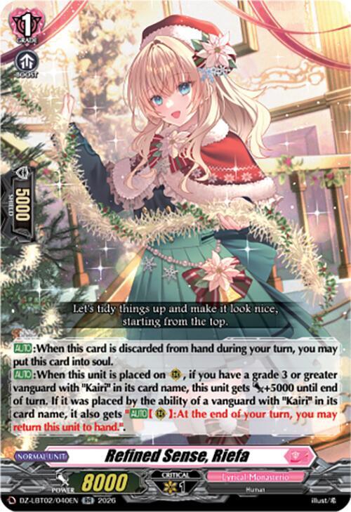 Refined Sense, Riefa - DZ-LBT02/040EN - RR 1