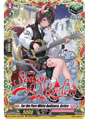 For the Pure White Audience, Actica - DZ-LBT02/TGR10EN - TGR