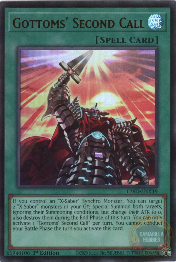 Gottoms’ Second Call - L26D-ENX19 - Ultra Rare 1