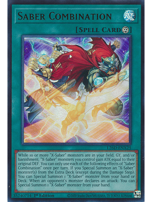 Saber Combination - L26D-ENX25 - Ultra Rare 
