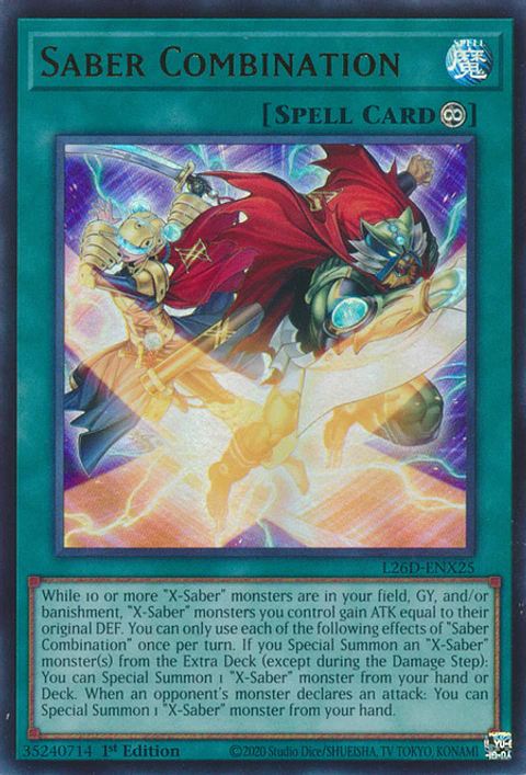 Saber Combination - L26D-ENX25 - Ultra Rare 