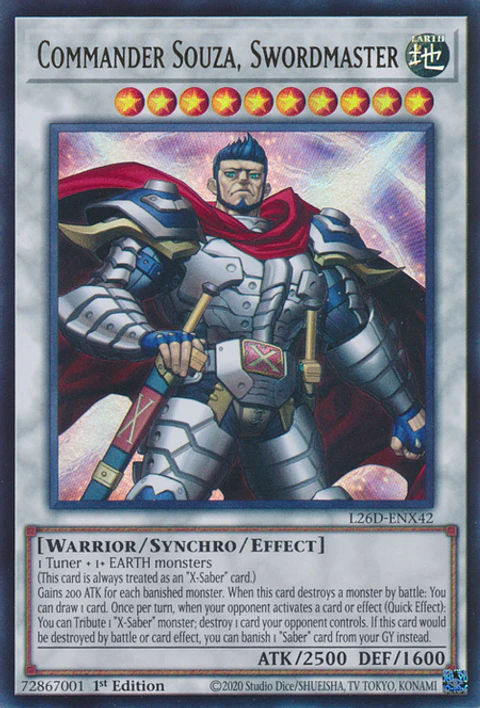 Commander Souza, Swordmaster - L26D-ENX42 - Ultra Rare
