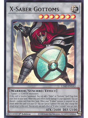 X-Saber Gottoms - L26D-ENX43 - Ultra Rare 