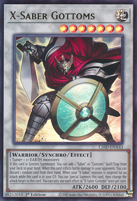 X-Saber Gottoms - L26D-ENX43 - Ultra Rare 