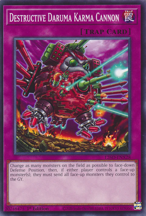 Destructive Daruma Karma Cannon - L26D-ENX28 - Common 