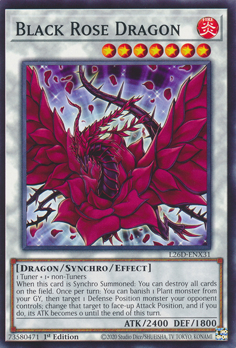 Black Rose Dragon - L26D-ENX31 - Common  1
